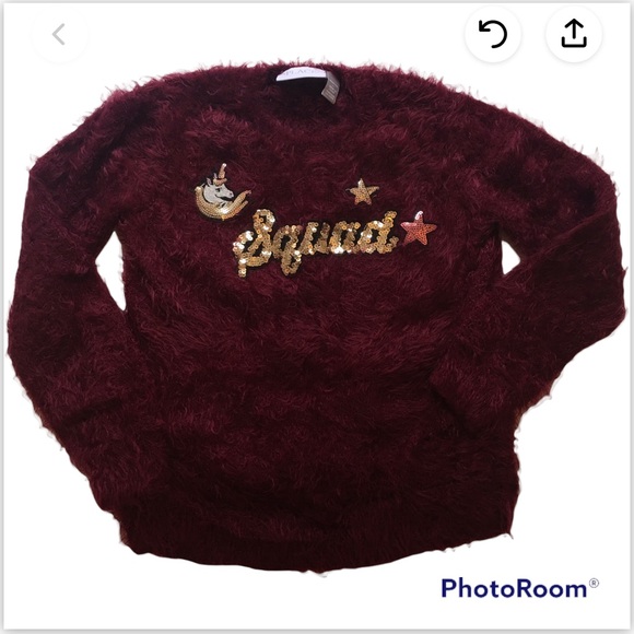 2/$12 Zara Peanuts Long Sleeve Shirt and Children’s Place Eyelash Sweater Sz 8 - Picture 7 of 12